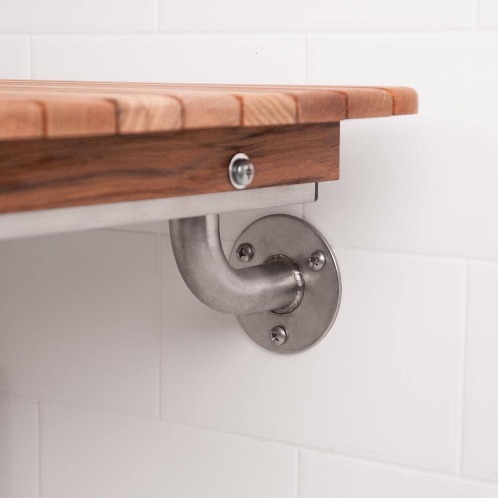 Teak Wall Mount Shower Seat 36x22 J477