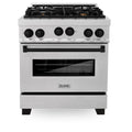 30 in Gas Range with Matte Black Accents G15946
