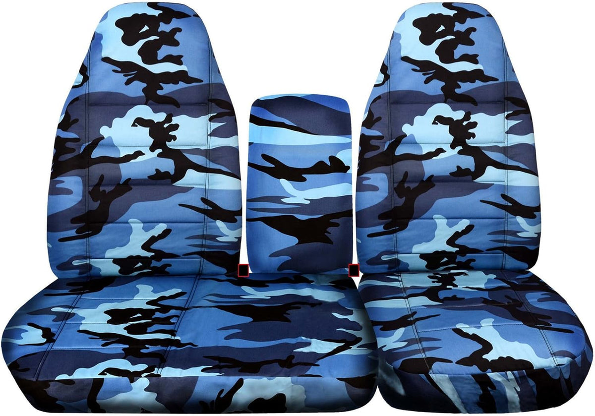 Camo Truck Seat Covers Gray W6908