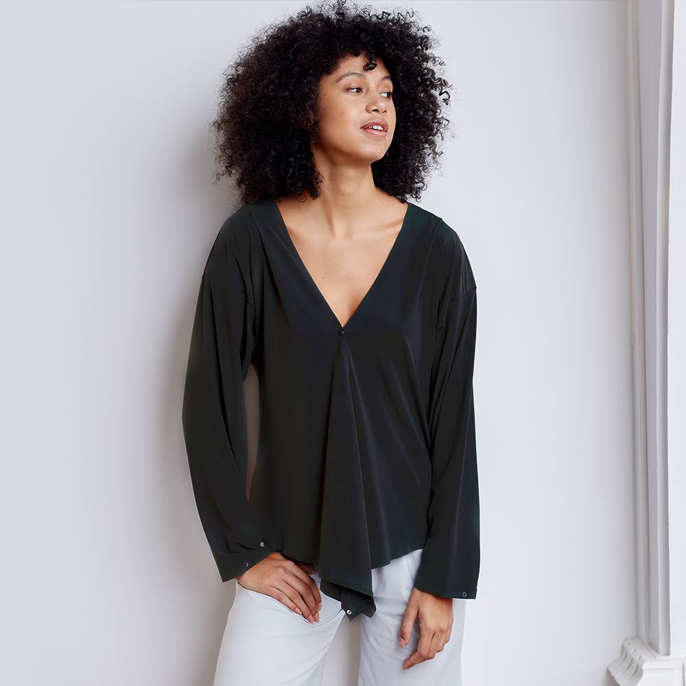 Black Wrap Top C531006