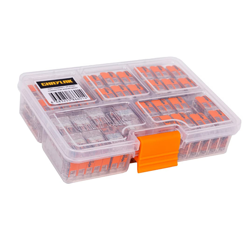 75 Pcs Lever-Nuts Wire Connectors with Case Q825