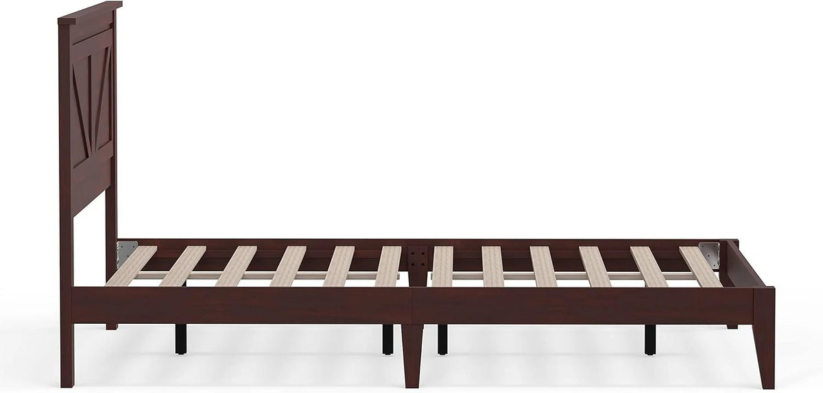 Solid Wood Platform Bed Queen Z645