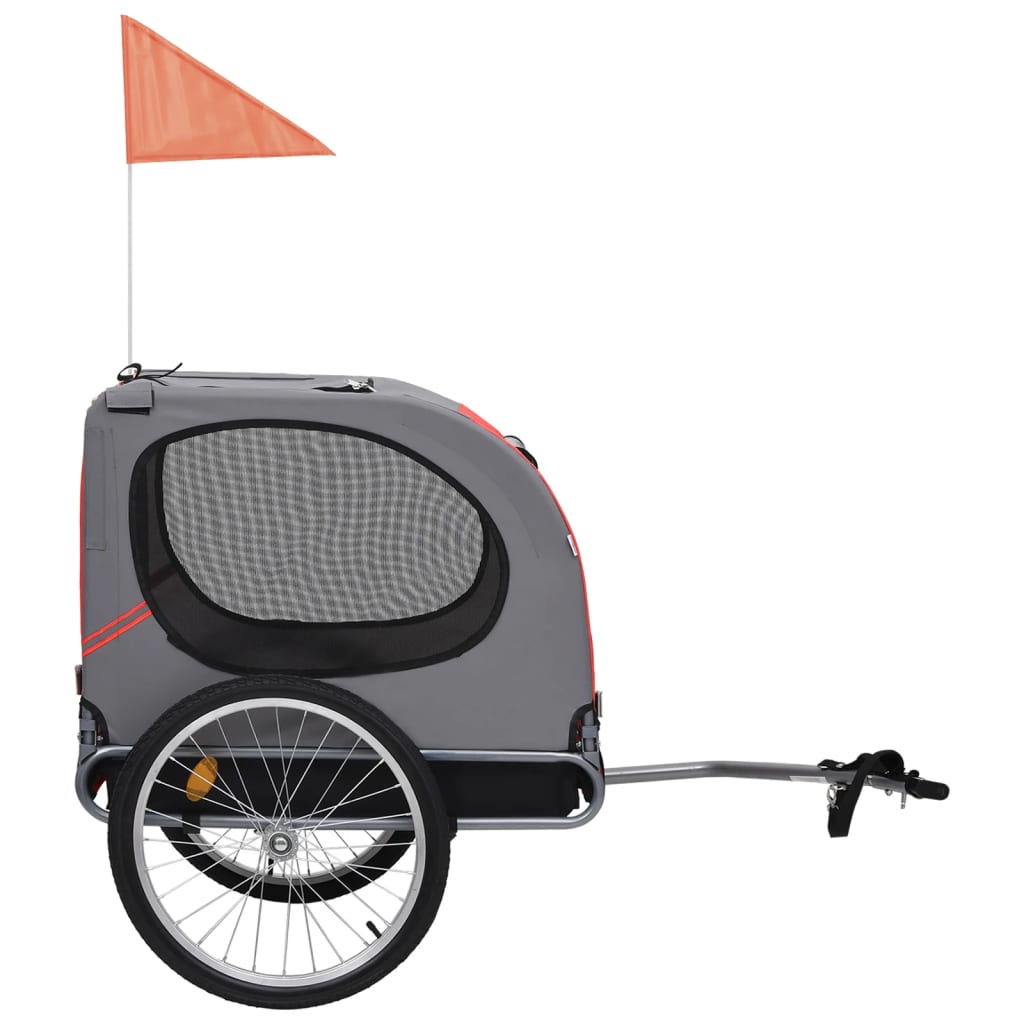 Red and Black Dog Bike Trailer M2348