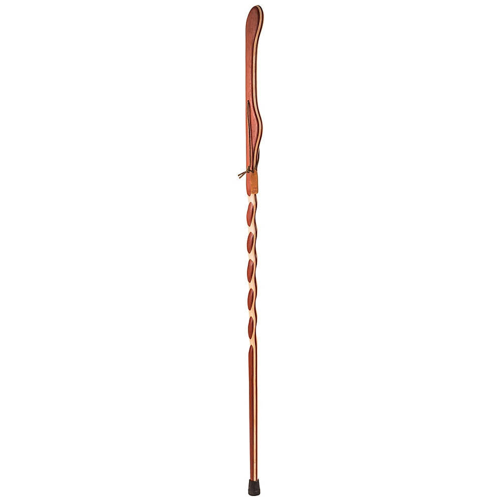 Twisted Laminated Padauk Maple Walking Stick B2962