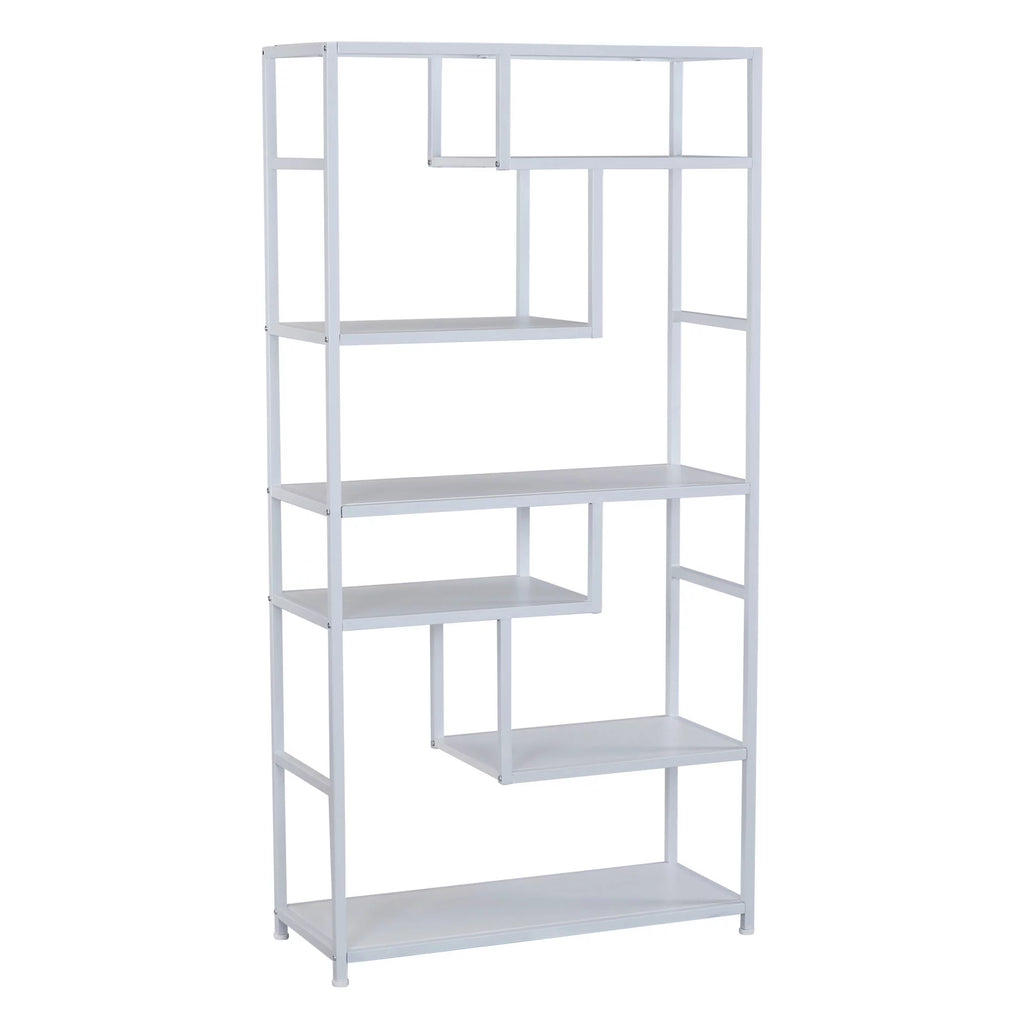 6 Tier 65" Tall Etagere Bookcase N193327