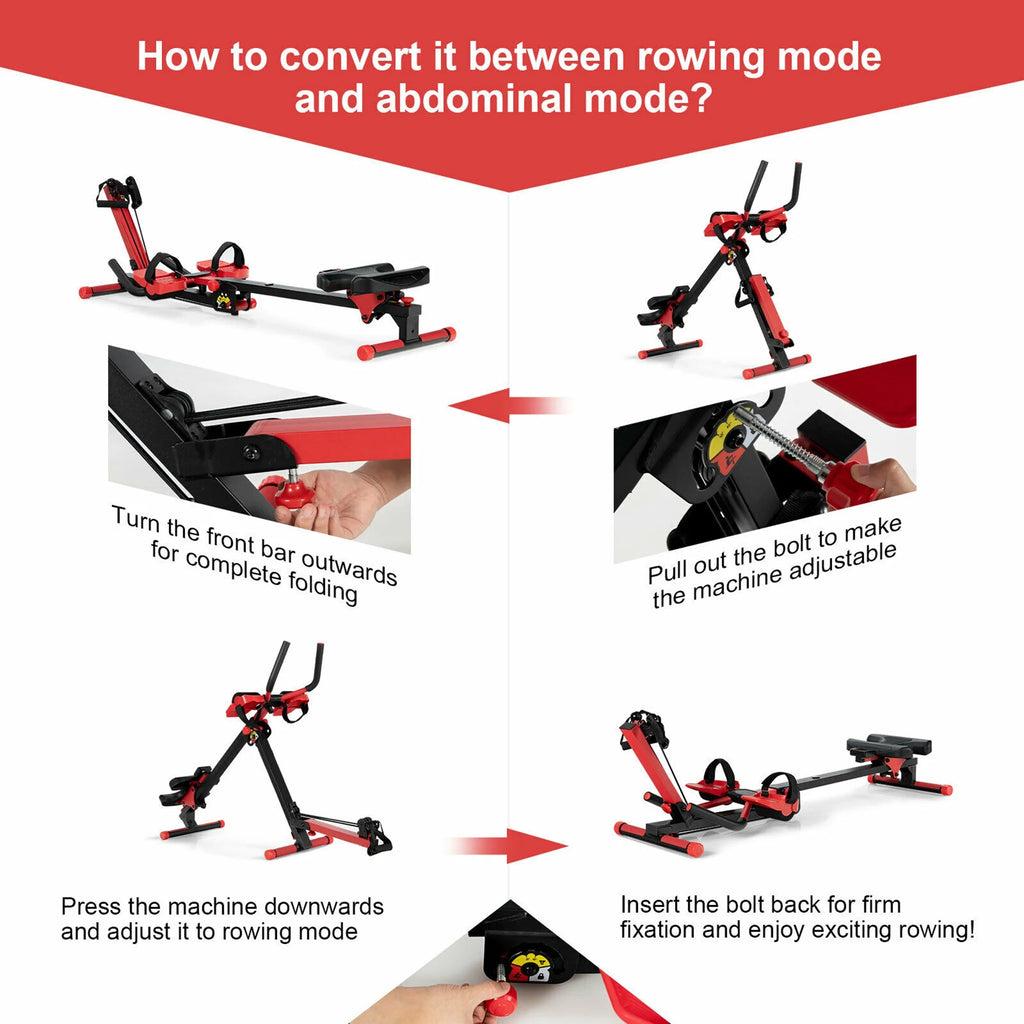 4 in 1 Folding Rowing Machine L38005