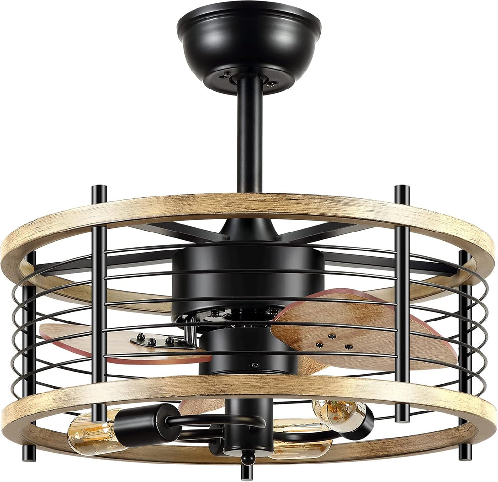 20'' Bladeless Ceiling Fan with Lights Remote Control S5628