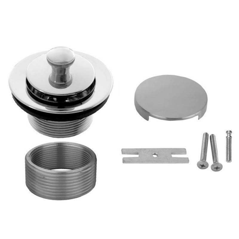 Satin Brass Lift and Turn Drain Strainer with Faceplate F61781