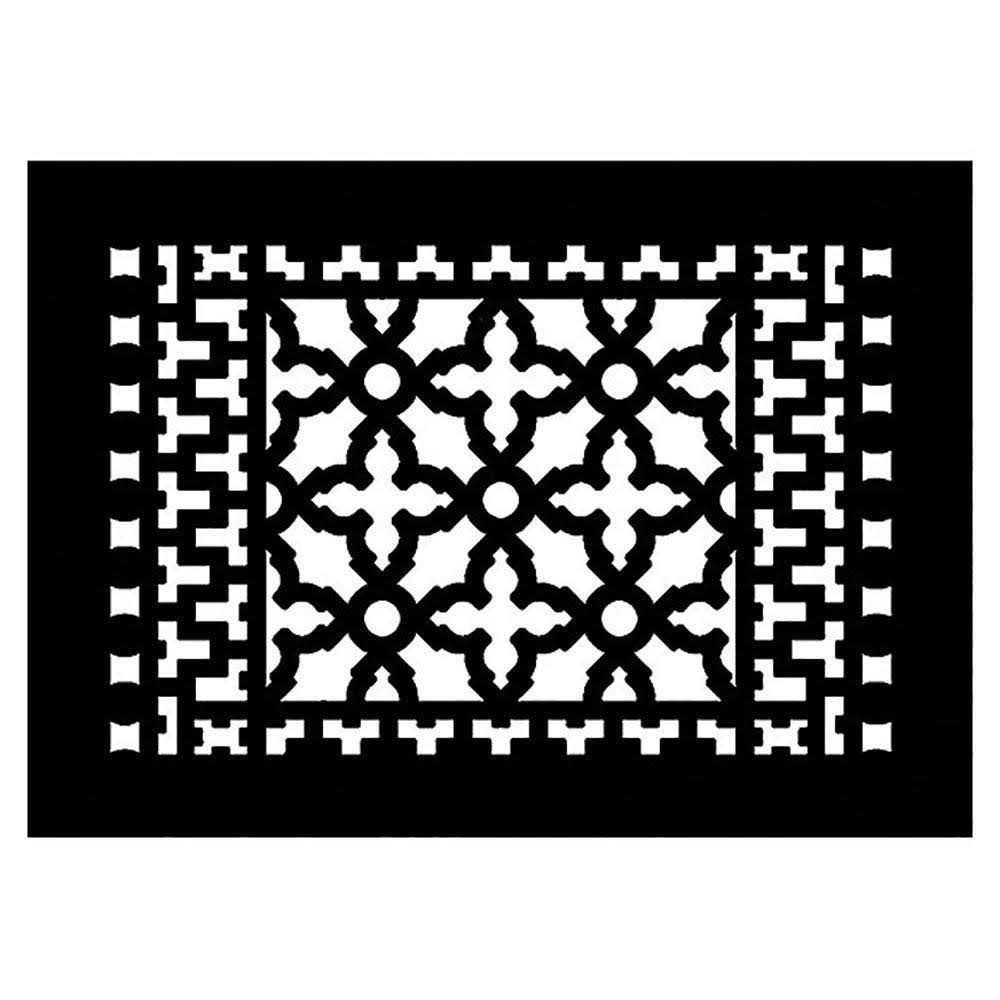Cast Iron Floor Register in Black D787951