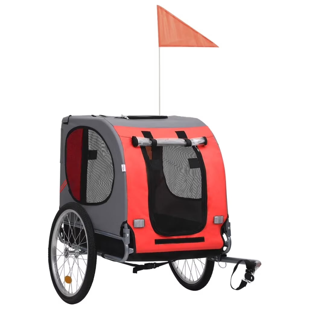Red and Black Dog Bike Trailer M2348