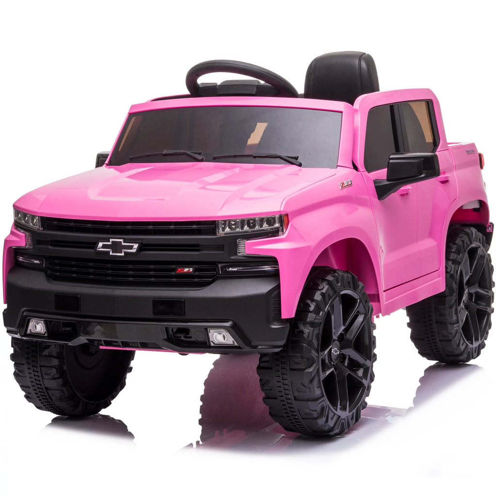 12V Battery Powered Licensed Chevrolet Silverado Truck - Red M11250