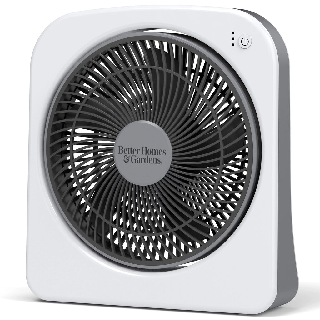 9 Dual Power Portable Fan, 3 Speeds, Adjustable Tilt, Black G1999