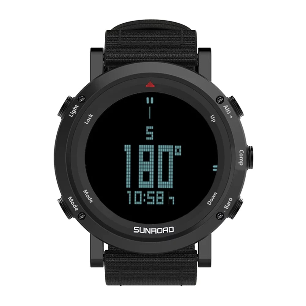 Barometer Altimeter Compass Weather Forecast Men Watch 50meters-resistant Multifunctional Outdoor Sports Watch K905594