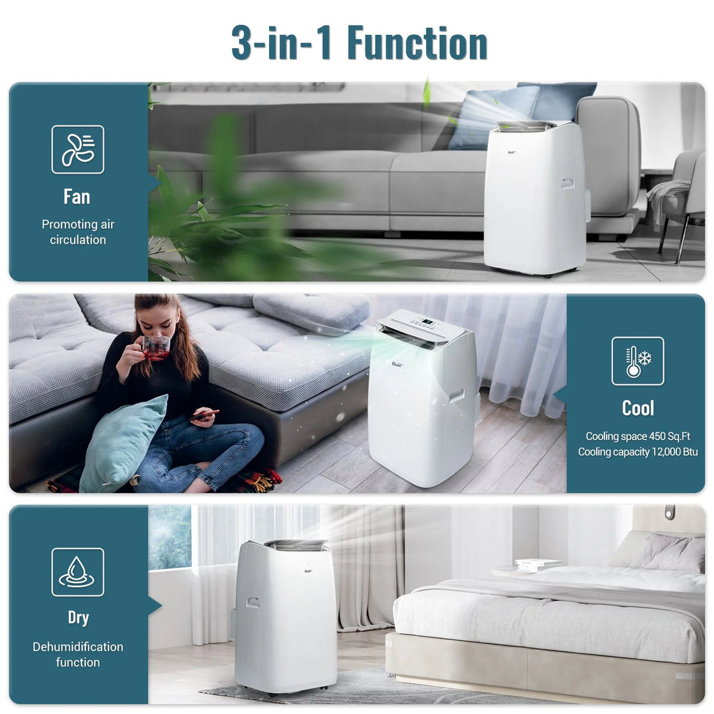 Portable Air Conditioner 8150 BTU White T237