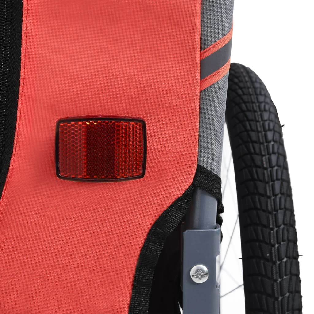 Red and Black Dog Bike Trailer M2348