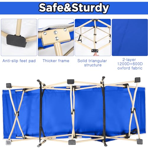 2 Pack 450lbs Camping Cot with Carry Bag Portable Folding Heavy Duty Bed X717