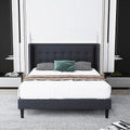 Full Size Platform Bed Frame Dark Gray G431329