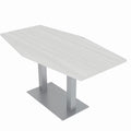 6 Person Hexagon Conference Table Metal Base I78704
