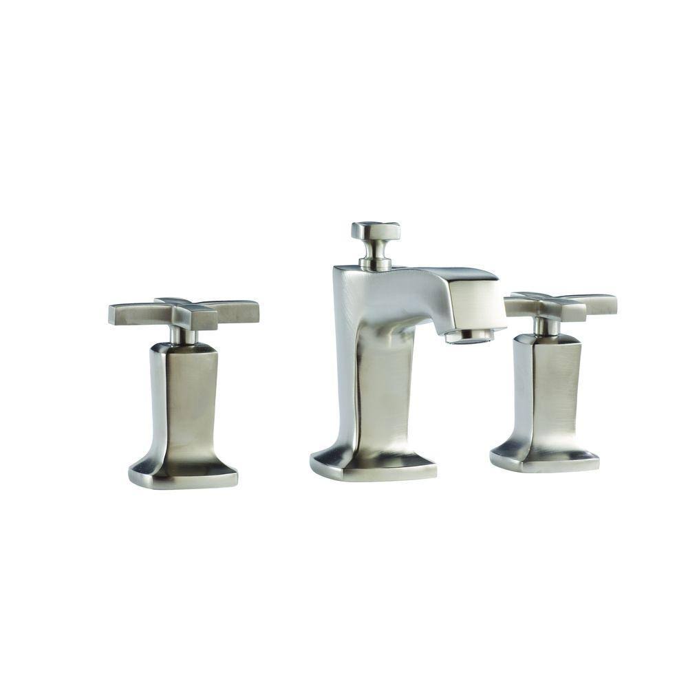 Vibrant Brushed Nickel Widespread Bathroom Faucet P9094