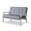 Gray Loveseat J3698