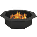 Octagon Heavy-Duty Steel Fire Pit Ring - 30" Inside Diameter T53081
