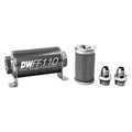 Stainless Steel 8AN 100 Micron Universal Inline Fuel Filter Housing Kit M70665