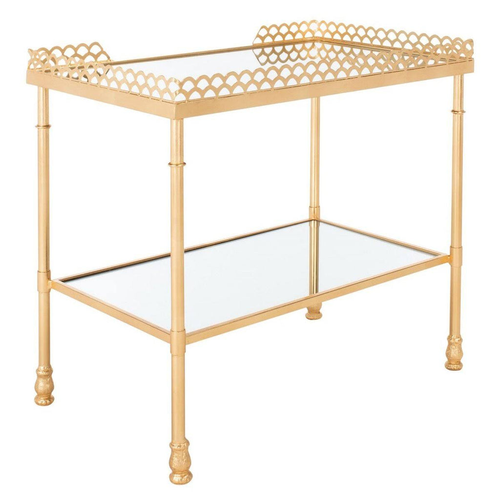 Gold Leaf 2 Shelf Table J78699