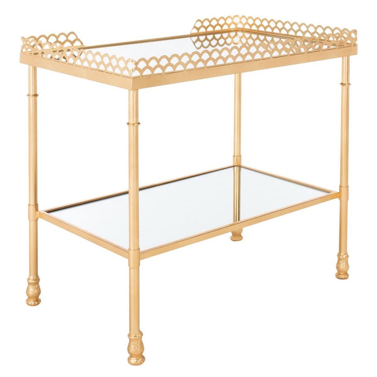 Gold Leaf 2 Shelf Table J78699