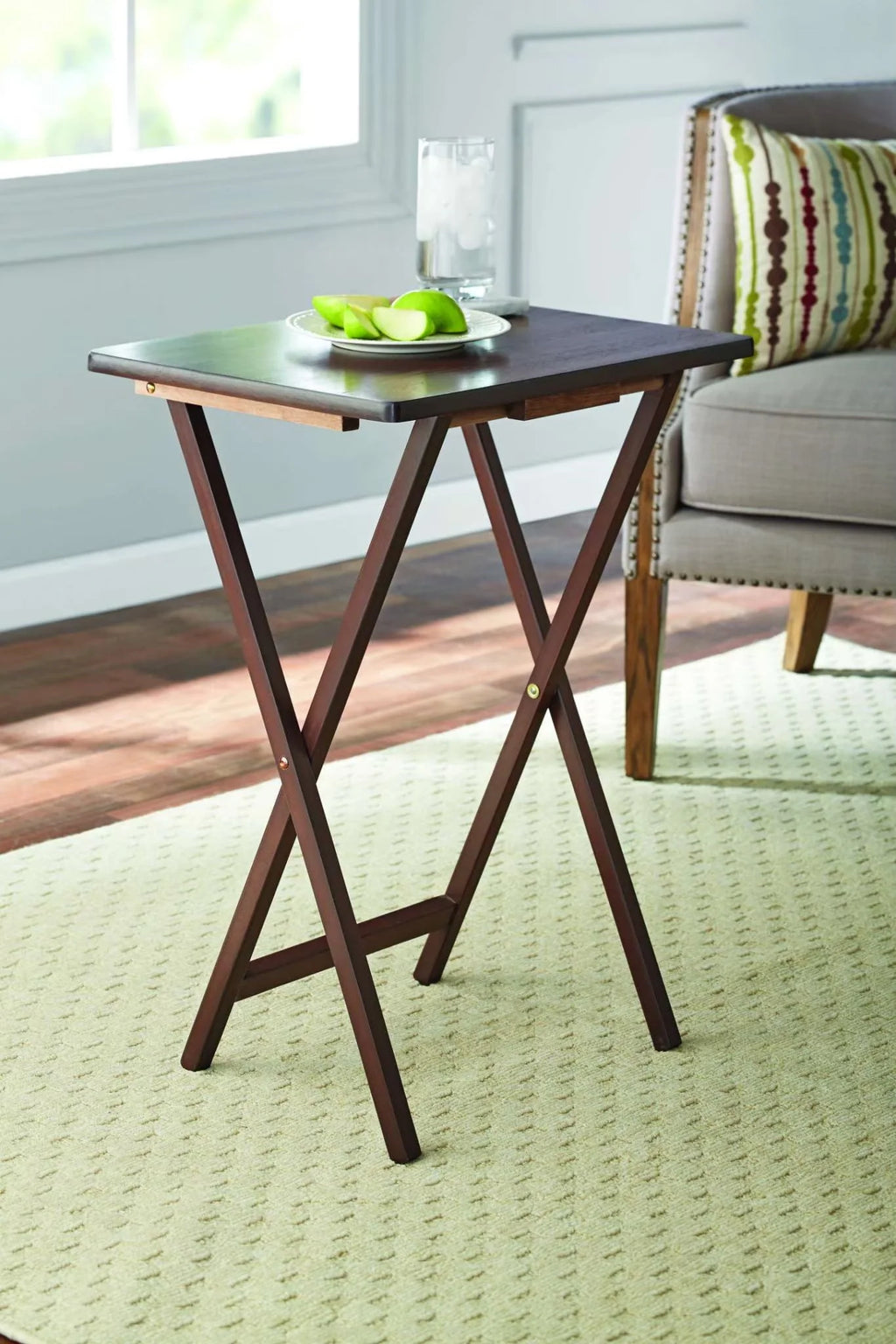Folding TV Tray Table Natural I3557