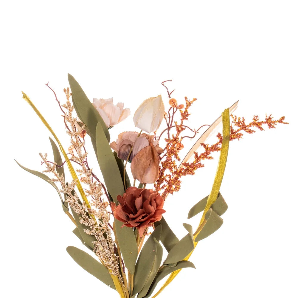 5' Brown/Cream Lantern Garland F8243