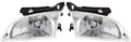 Headlight Assembly for 2000 2001 2002 Chevy Cavalier Pair E46463