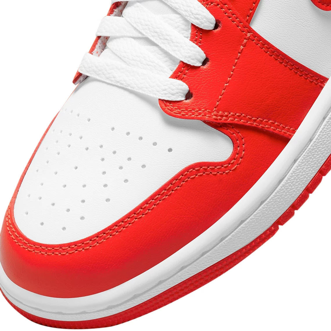 White Habanero Red Mid Sneakers J1431
