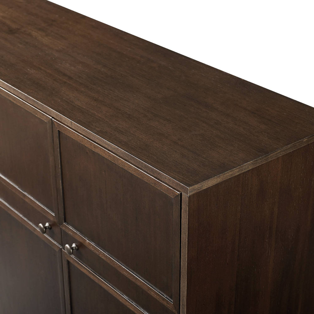4 Door Sideboard Dark Brown Oak K7778