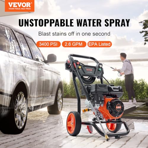 Gas Powered Pressure Washer 3400 PSI 2.6 GPM G350