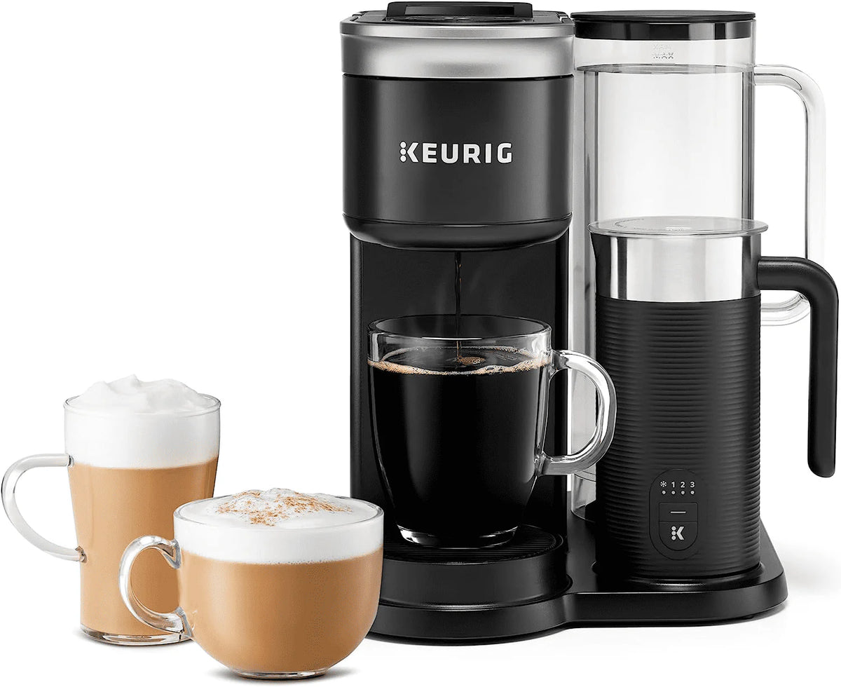 Black Single Serve Coffee Latte and Cappuccino Maker S4790