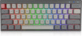 60% Mechanical Gaming Keyboard Hot Swappable RGB Backlit Dye-Sublimation Keycap 61Key Wireless/Wired Keyboard Black Gateron Optical Red L618122