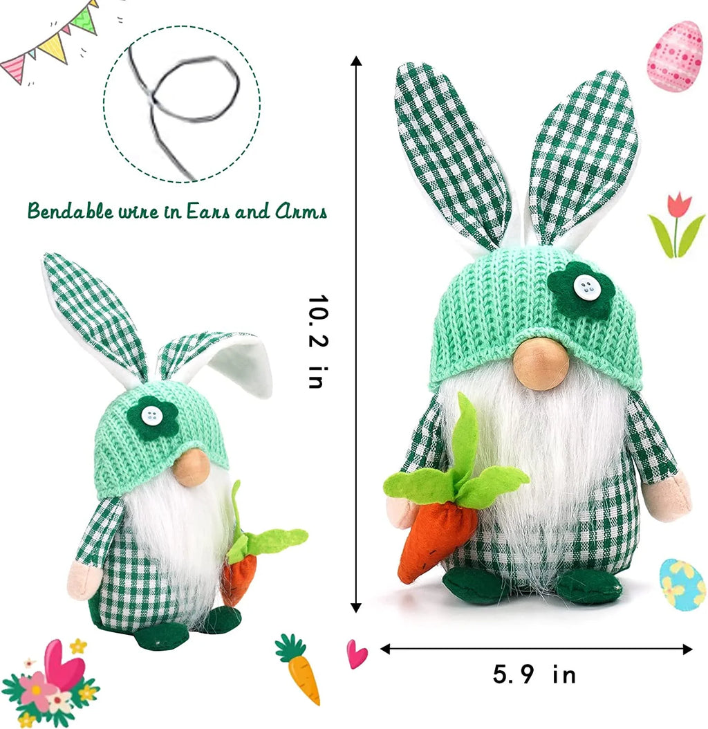 2 Pack Plush Gnome Decorations G51549