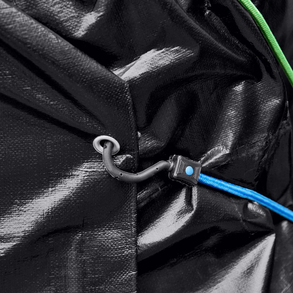 18 ft. x 24 ft. Silver and Black Weather-Resistant Tarp T27507