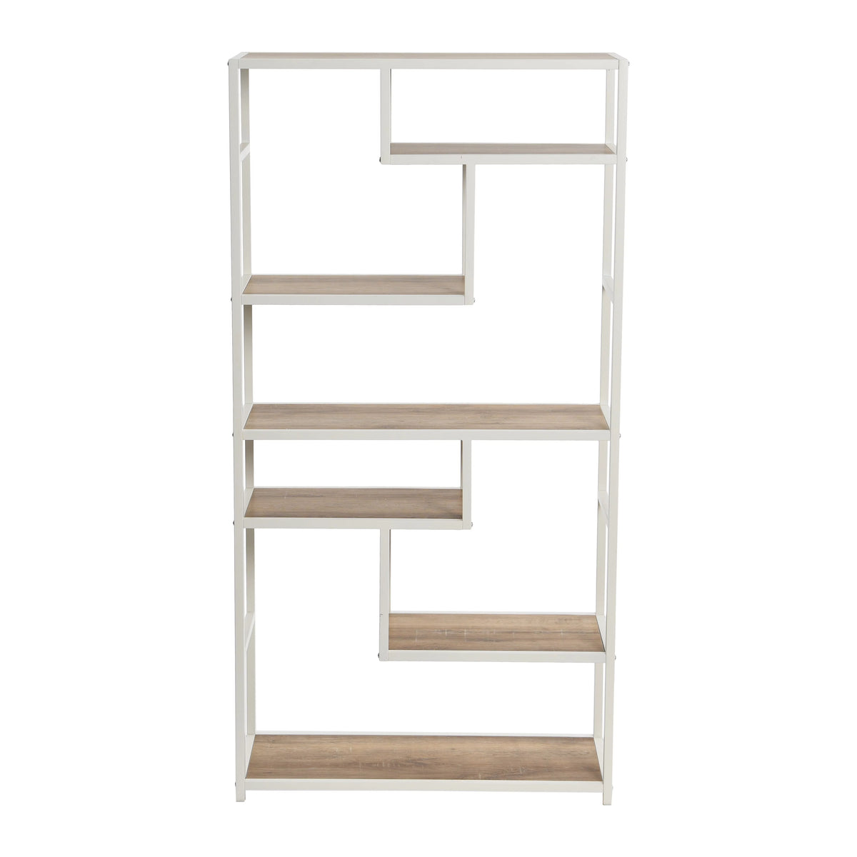 6 Tier 65" Tall Etagere Bookcase N193327