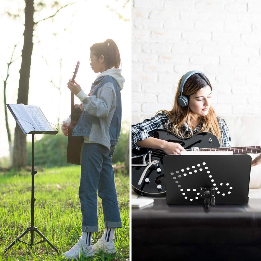 2 in 1 Foldable Sheet Music Stand with Carrying Bag U342