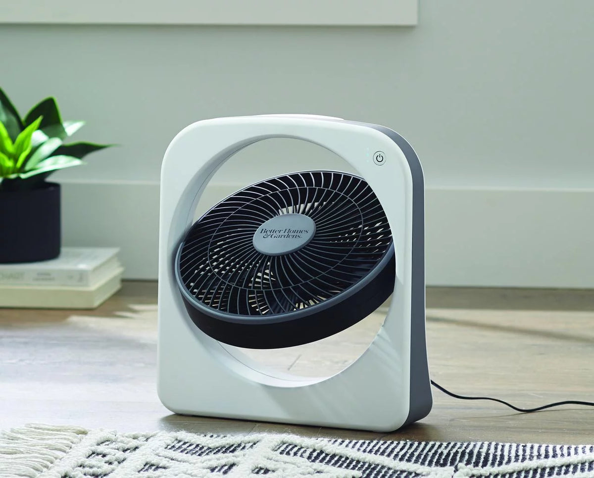 9 Dual Power Portable Fan, 3 Speeds, Adjustable Tilt, Black G1999