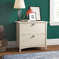 2-Drawer Lateral Filing Cabinet Antique White C4690