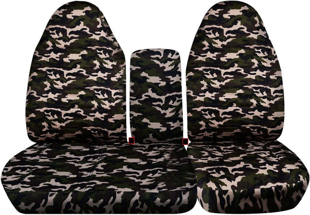 Camo Truck Seat Covers Gray W6908