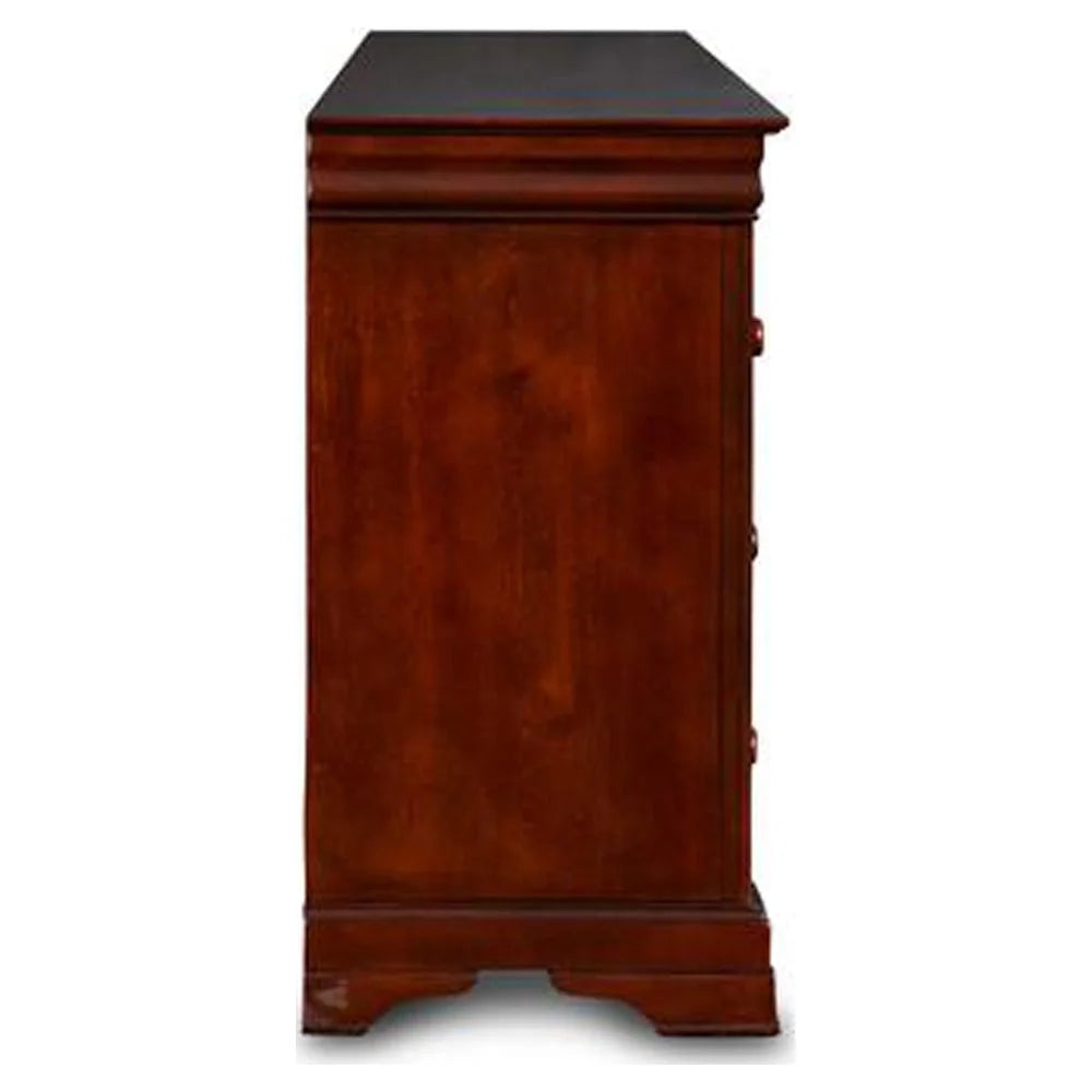 Solid Wood Engineered Wood Dresser in Cherry L7028