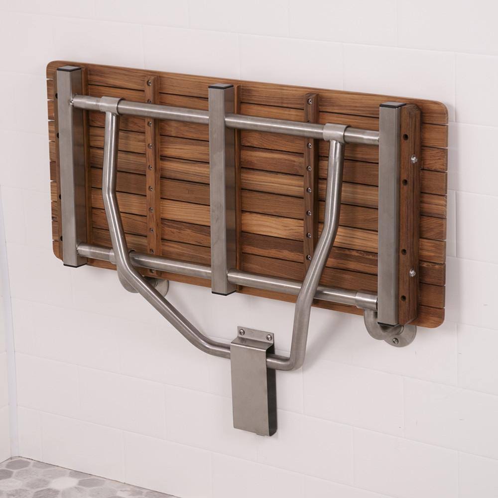 Teak Wall Mount Shower Seat 36x22 J477