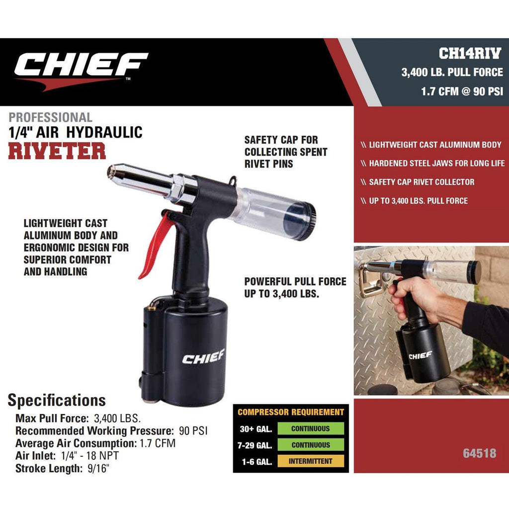 1/4 in. Air/Hydraulic Riveter I7973