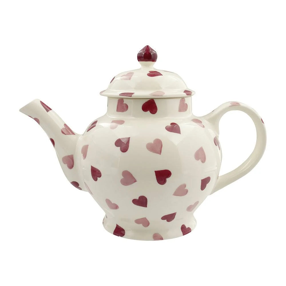 Pink Hearts 4 Mug Teapot Boxed U69078