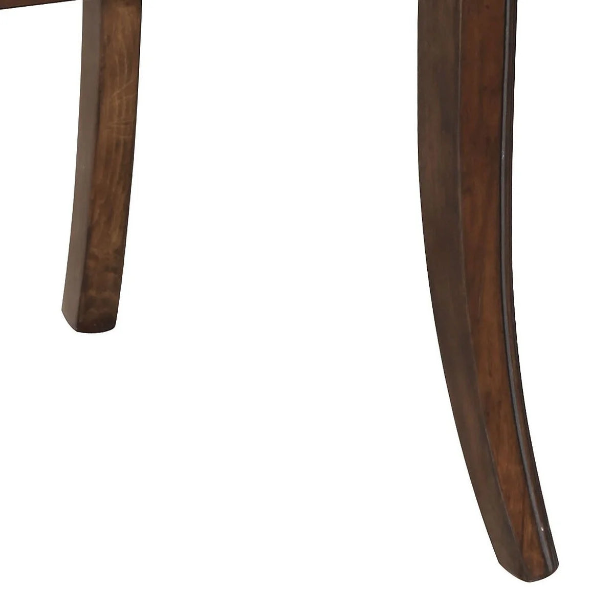 Brown and Dark Walnut Cross Back Side Chairs Set of 2 O51007