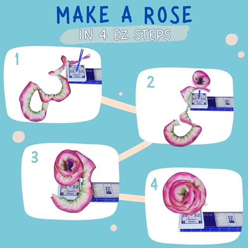 Bow Maker with Flower Attachment Tool Kit for Ribbon Crafts D98698
