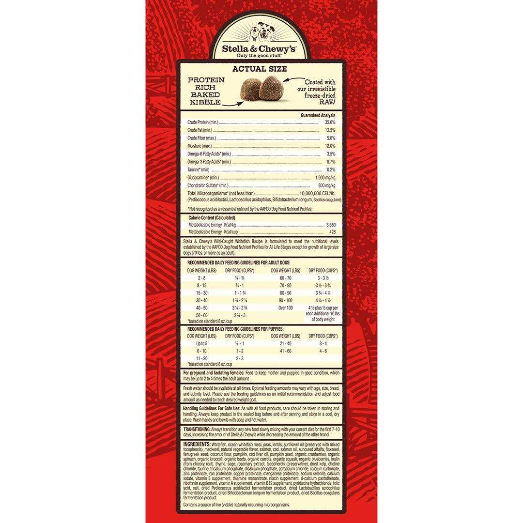 Raw Coated Dog Kibble Whitefish Y680